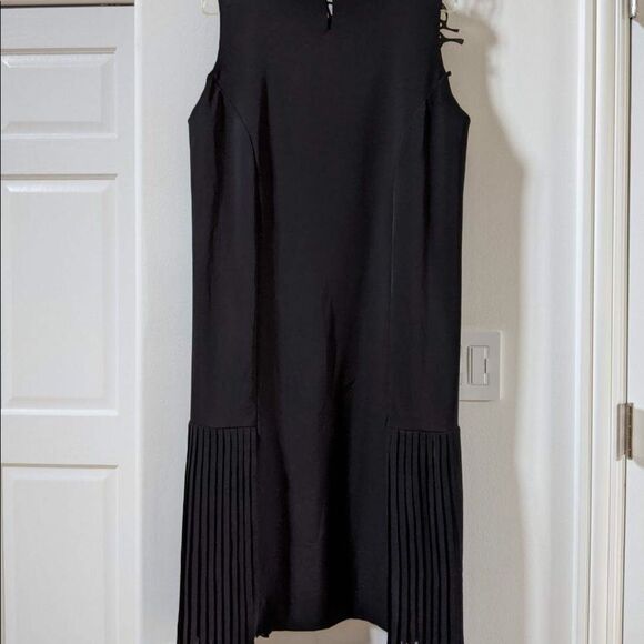 ELM by Matthildur A-Line Sleeveless Midi Black Dress L NWOT - Picture 7 of 16
